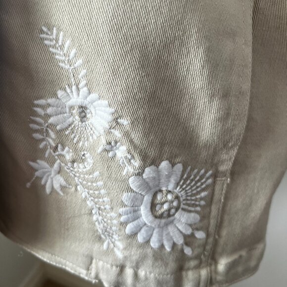 ✨Tabi Embroidered Jacket S | Ecru Cotton Chic | Fun, Edgy, Country Style… - Picture 6 of 16